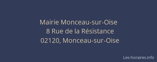 Mairie Monceau-sur-Oise