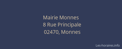 Mairie Monnes