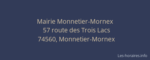 Mairie Monnetier-Mornex