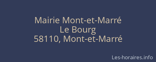 Mairie Mont-et-Marré
