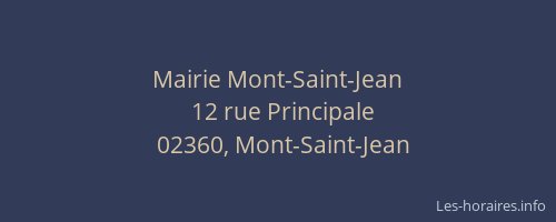 Mairie Mont-Saint-Jean