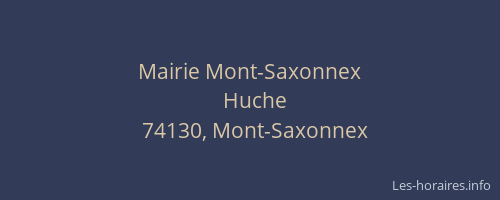 Mairie Mont-Saxonnex