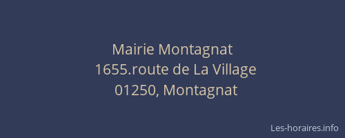 Mairie Montagnat
