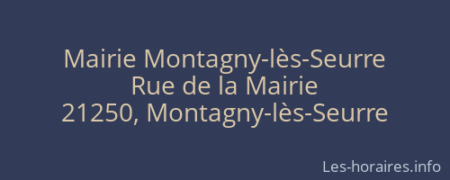 Mairie Montagny-lès-Seurre