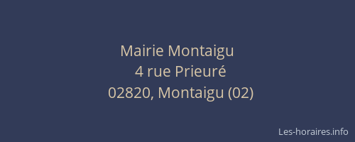 Mairie Montaigu