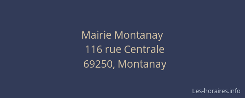 Mairie Montanay