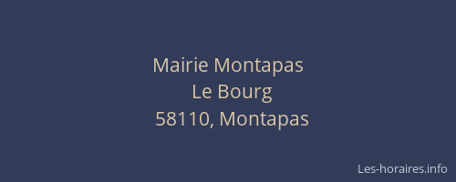 Mairie Montapas
