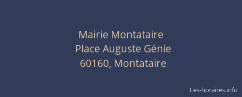 Mairie Montataire