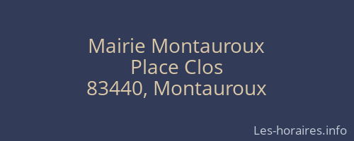Mairie Montauroux