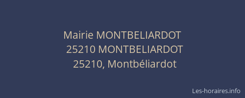 Mairie MONTBELIARDOT