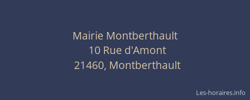 Mairie Montberthault