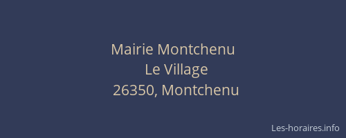 Mairie Montchenu
