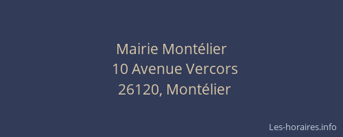 Mairie Mont&eacute;lier