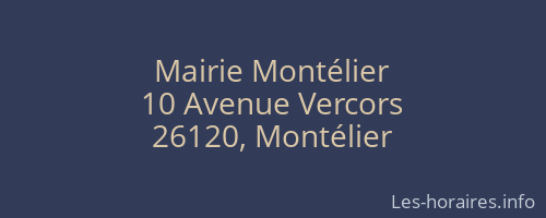 Mairie Montélier