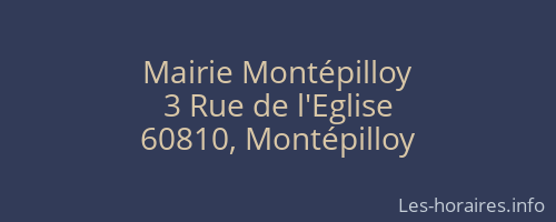 Mairie Montépilloy