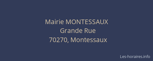 Mairie MONTESSAUX