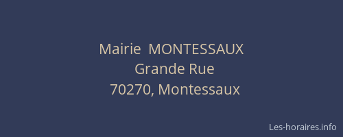 Mairie  MONTESSAUX