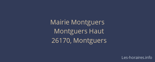 Mairie Montguers