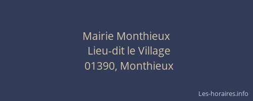 Mairie Monthieux