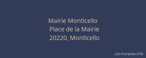 Mairie Monticello
