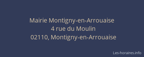 Mairie Montigny-en-Arrouaise