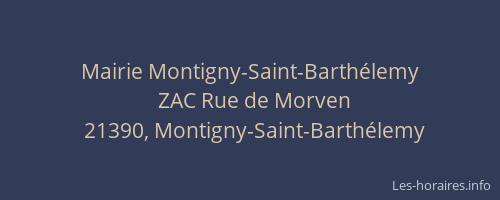 Mairie Montigny-Saint-Barth&eacute;lemy