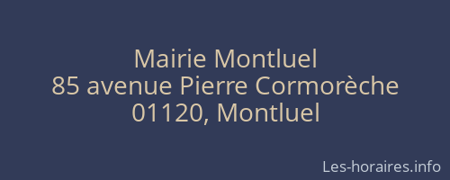 Mairie Montluel