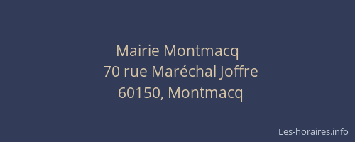 Mairie Montmacq