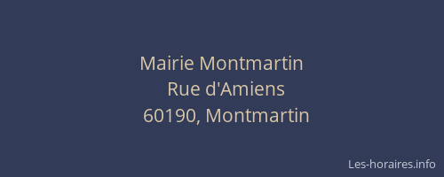 Mairie Montmartin