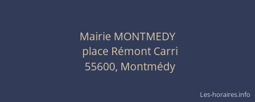 Mairie MONTMEDY