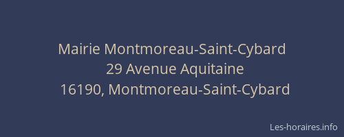 Mairie Montmoreau-Saint-Cybard