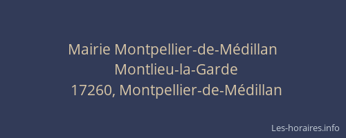 Mairie Montpellier-de-M&eacute;dillan