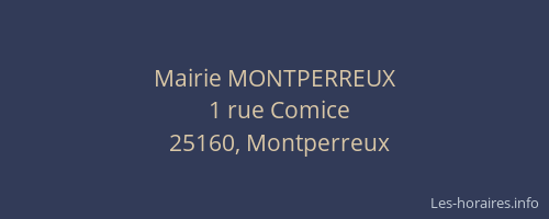 Mairie MONTPERREUX