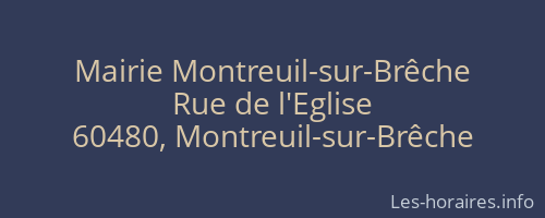 Mairie Montreuil-sur-Brêche