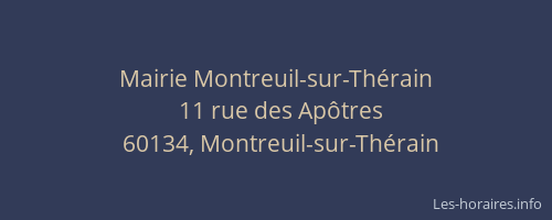 Mairie Montreuil-sur-Th&eacute;rain