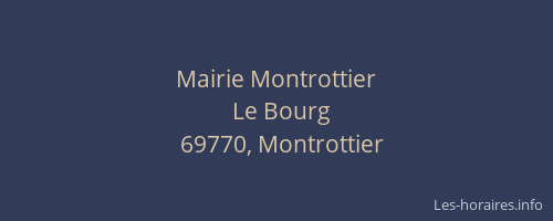 Mairie Montrottier