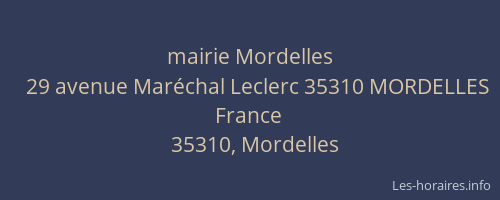 mairie Mordelles