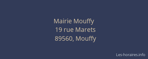Mairie Mouffy