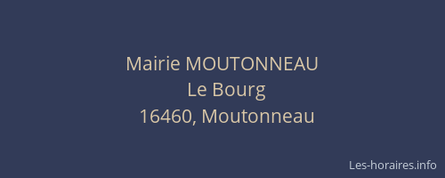 Mairie MOUTONNEAU