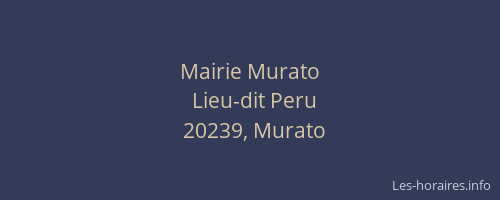 Mairie Murato