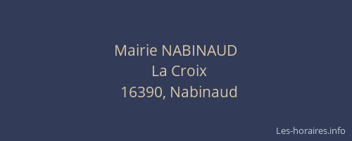 Mairie NABINAUD