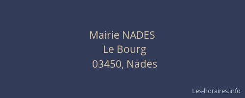 Mairie NADES