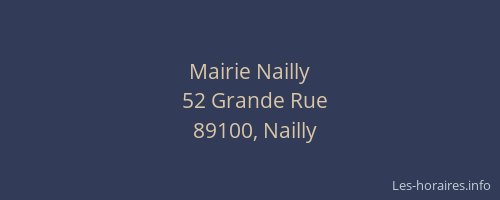 Mairie Nailly
