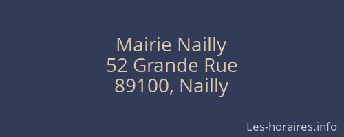 Mairie Nailly