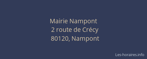 Mairie Nampont