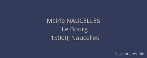 Mairie NAUCELLES