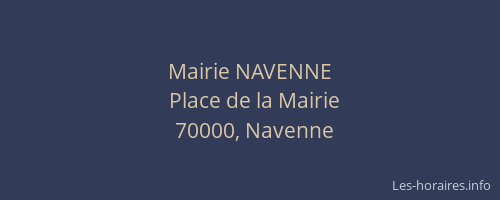 Mairie NAVENNE