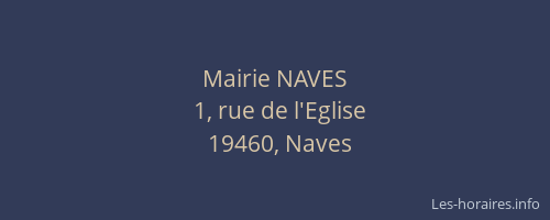 Mairie NAVES