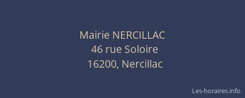 Mairie NERCILLAC