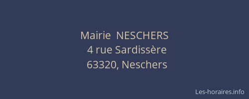 Mairie  NESCHERS